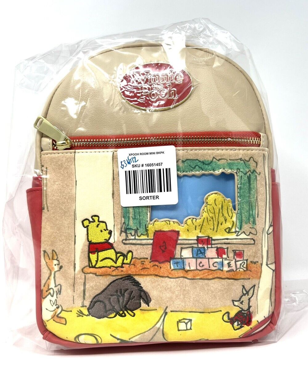 Disney Winnie the Pooh Christopher Robin's Room Mini Backpack NWT BRAND NEW
